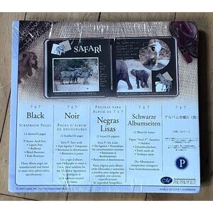 NEW Sealed 2004 7x7 Creative Memories Scrapbook 12 Page Black - 2 Pkgs Available